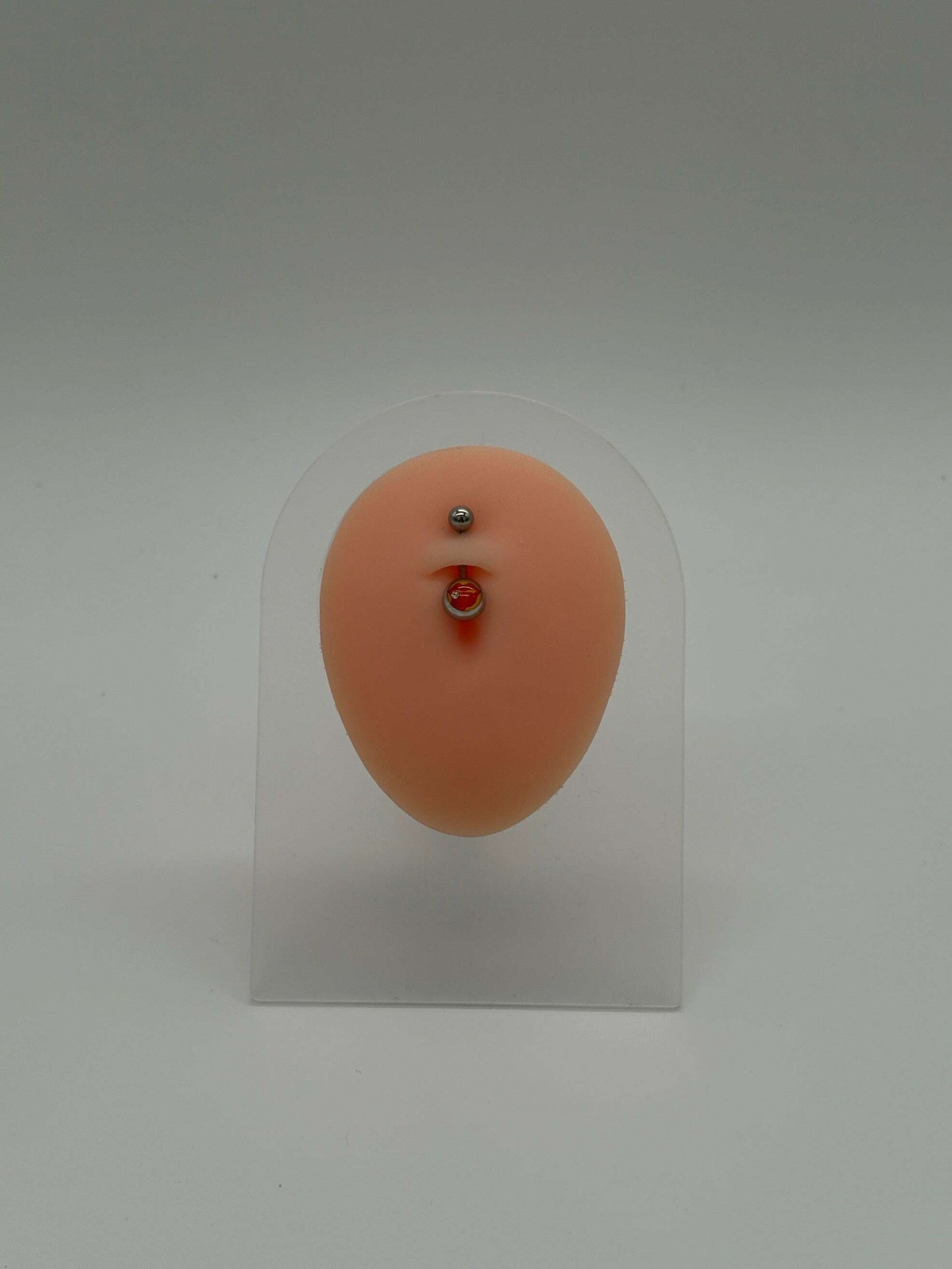 Titanium Mouth and Tongue Logo Belly Button Ring - COLO