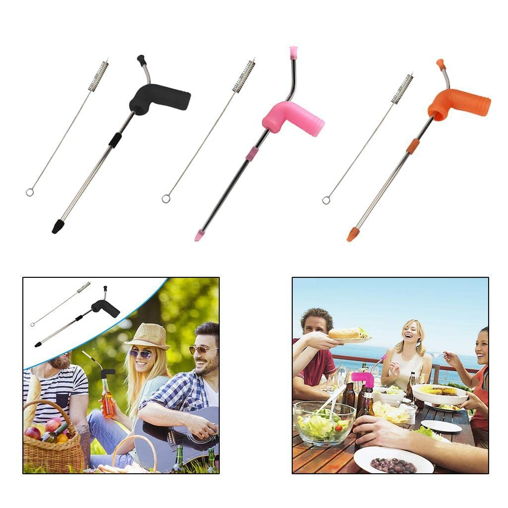VMS INDIA Beer Snorkel – Party Drink Bong Funnel Bottle Straw Tool - COLO