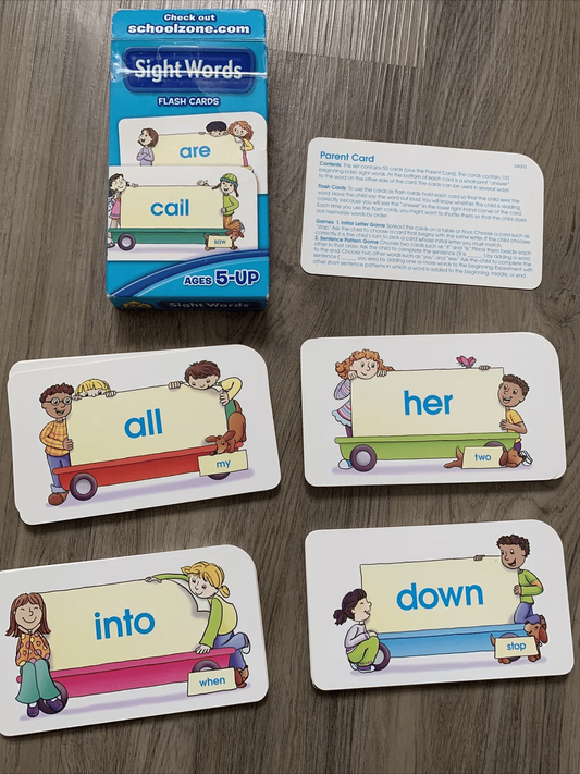 Sight Words Flash Cards Canadian Edition Learning Child Educational School Zone - COLO