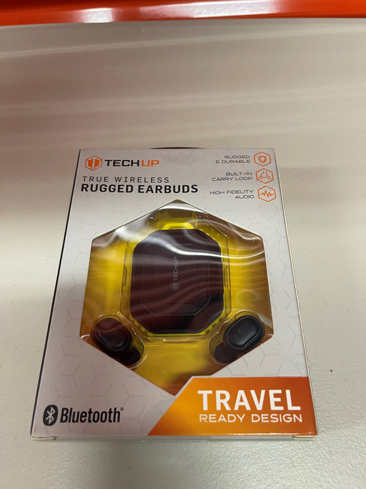 TECHUP BLUETOOTH TRUE WIRELESS RUGGED EARBUDS YELLOW