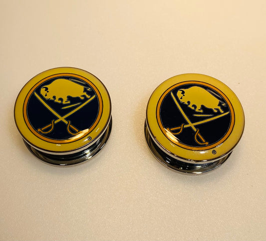 Buffalo Sabres Ear Plug 1" Stainless Steel