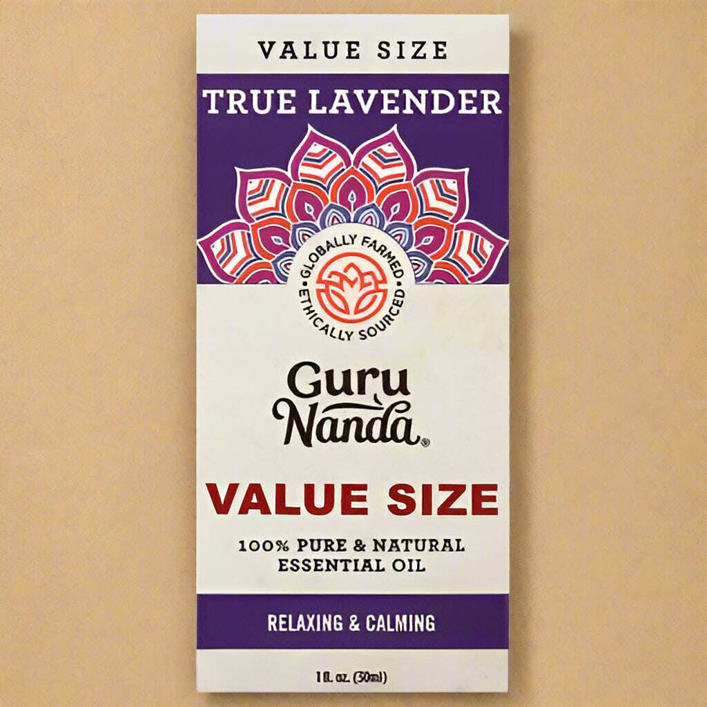 Guru Nanda True Lavender Essential Oil – Value Size – 1 fl oz - COLO