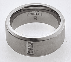 FASHION Satin and Polish with 2 Crystal Ring - COLO