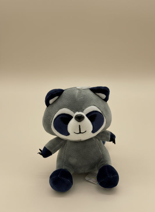 Raccoon Plush Keychain Toy – Cute Mini Stuffed Animal Gift