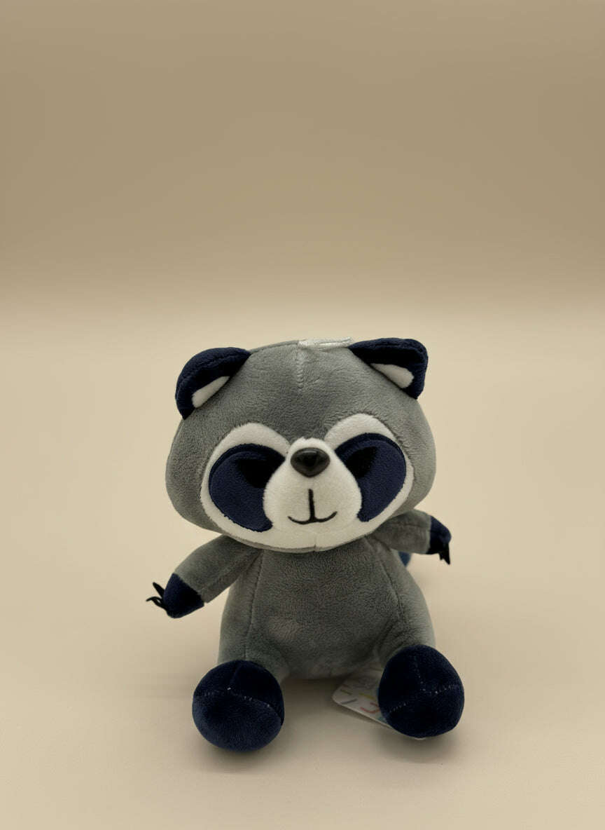 Raccoon Plush Keychain Toy – Cute Mini Stuffed Animal Gift - COLO