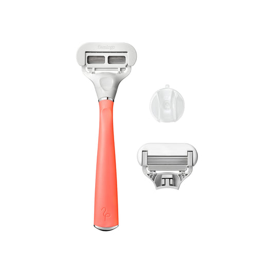 Flamingo Women’s Razor Set – Pomelo & Silver