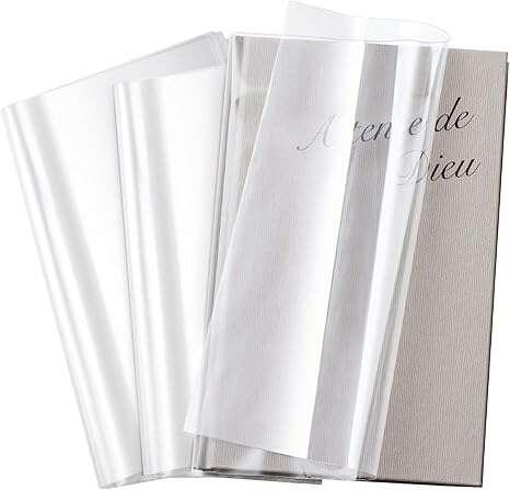 100-Pack Adjustable Clear Book Covers – 9.25 x 15 in Waterproof Sleeves - COLO