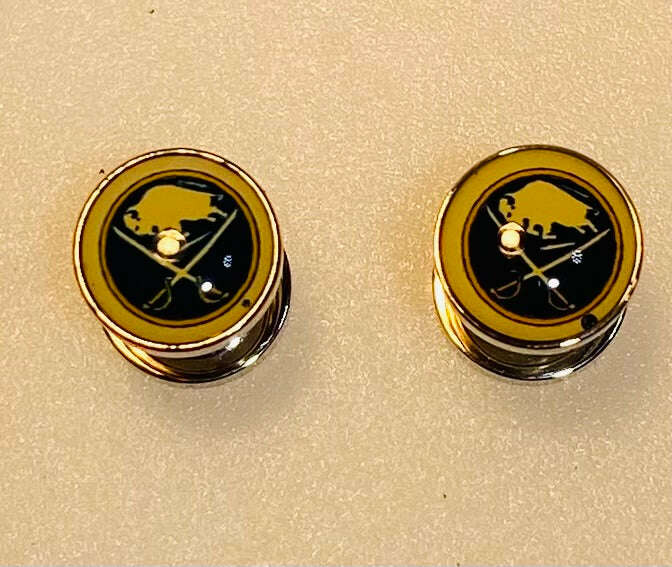 Buffalo Sabres Ear Plug 2G Stainless Steel - COLO