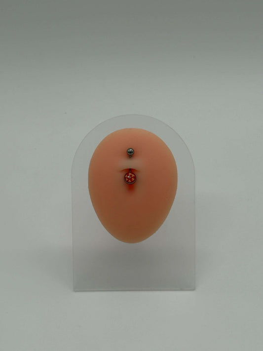 Titanium Ladybug Logo Belly Button Ring - COLO