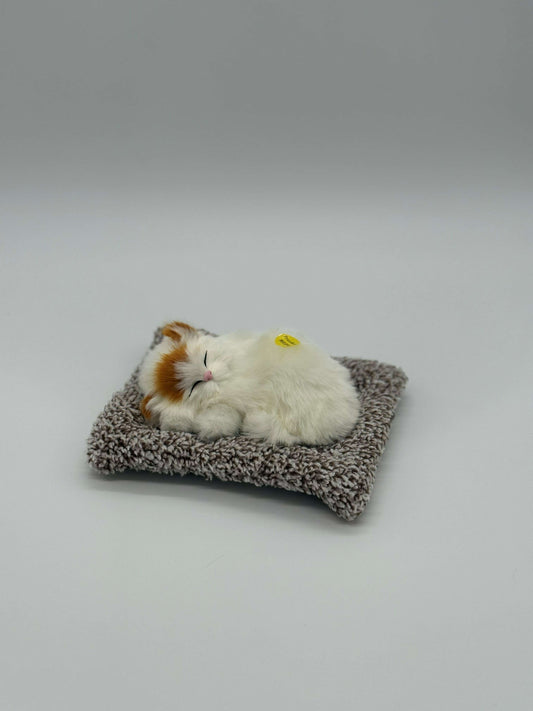 Sleeping Kitty Plush Toy with Sound – 8" to 9" Realistic Purring Cat - COLO