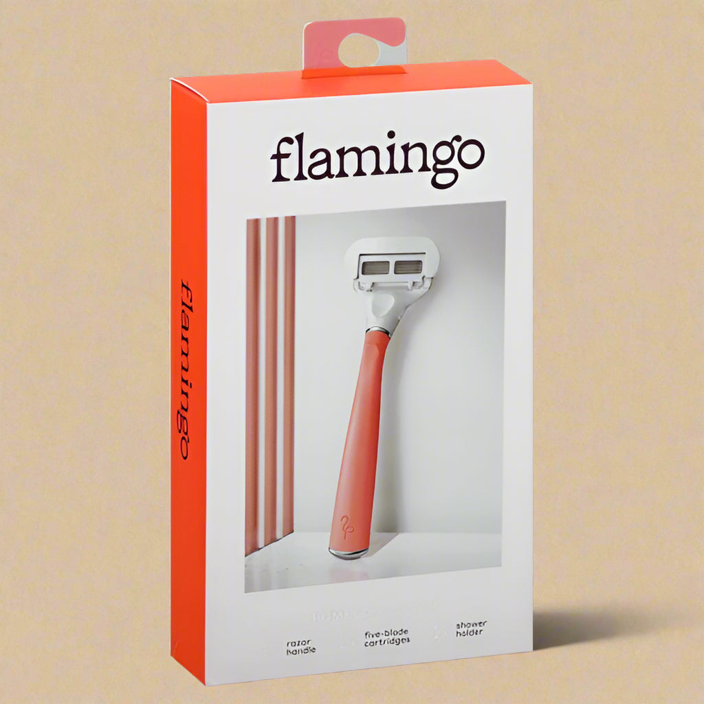 Flamingo Women’s Razor Set – Pomelo & Silver