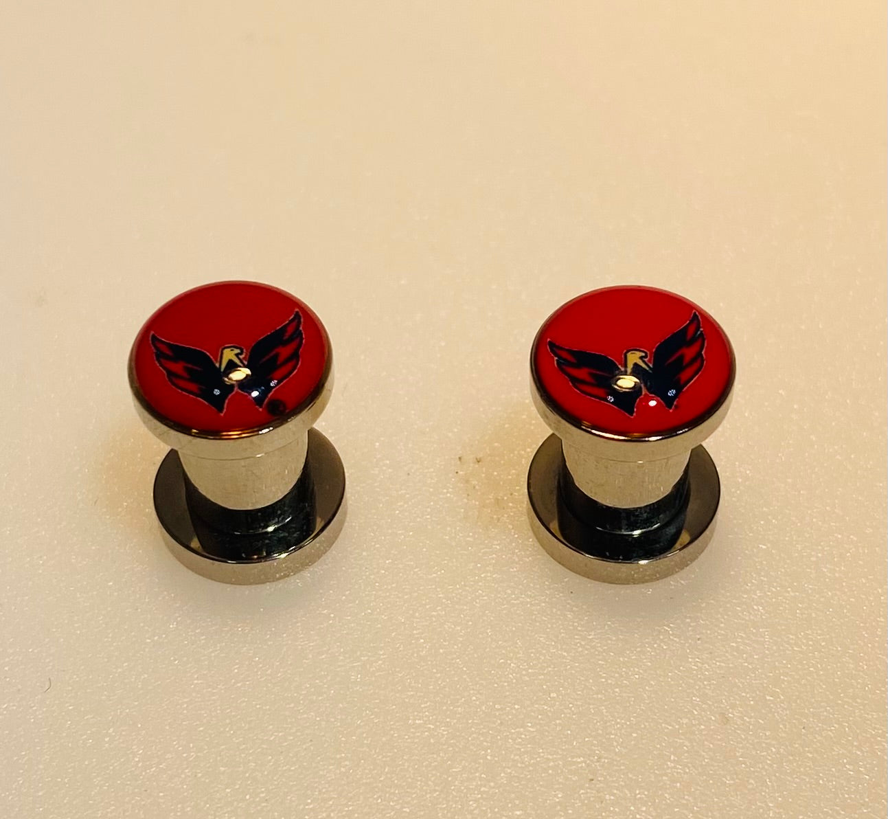 Washington Capitals Ear Plug 2G Stainless Steel