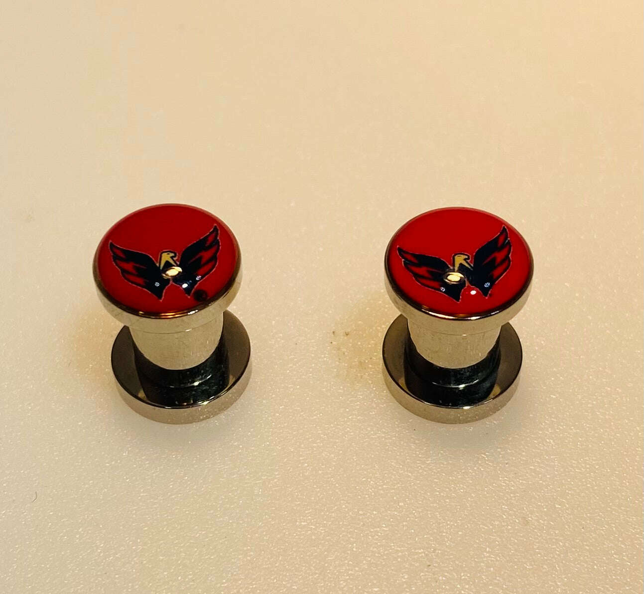 Washington Capitals Ear Plug 2G Stainless Steel - COLO