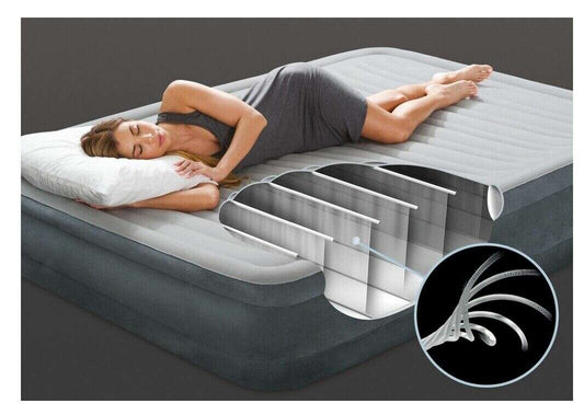 Intex Zone Control 22" Air Mattress with Built-In Electric Pump – Queen - COLO