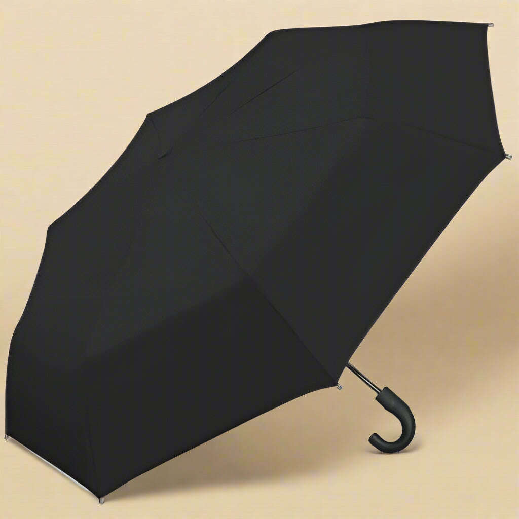 London Fog Rain Umbrella, Automatic Folding, Windproof, Lightweight, 44-Inch Arc – Black - COLO