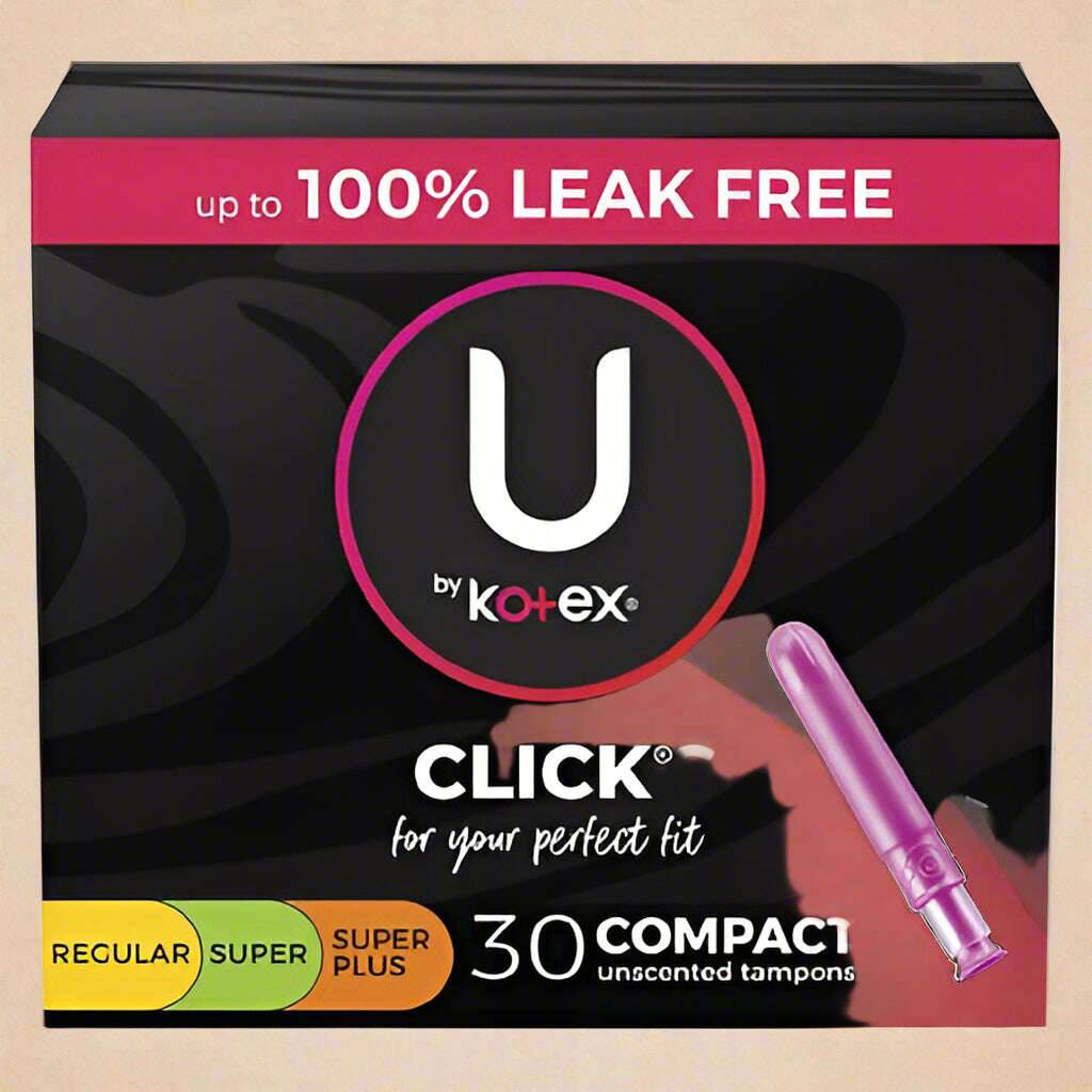U by Kotex Click® Compact Multipack Tampons – 30 Count - COLO
