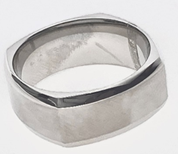 FASHION Matte Finish Squared Band Ring