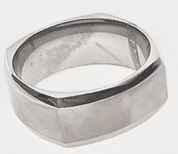 FASHION Matte Finish Squared Band Ring - COLO