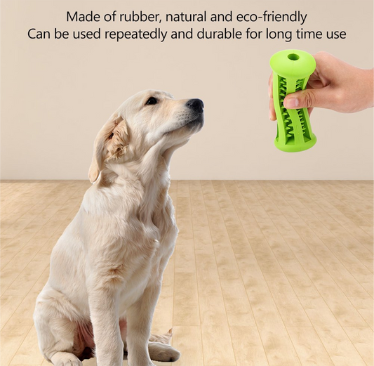 2-Pack Natural Rubber Bone Dog Toys – Durable Chew & Teeth Cleaning Set