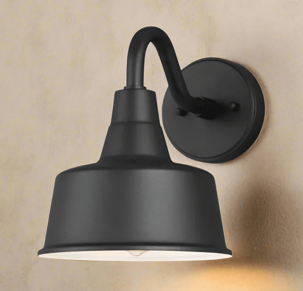 Visual Comfort 10" Barn Light Outdoor Wall Sconce – Matte Black - COLO
