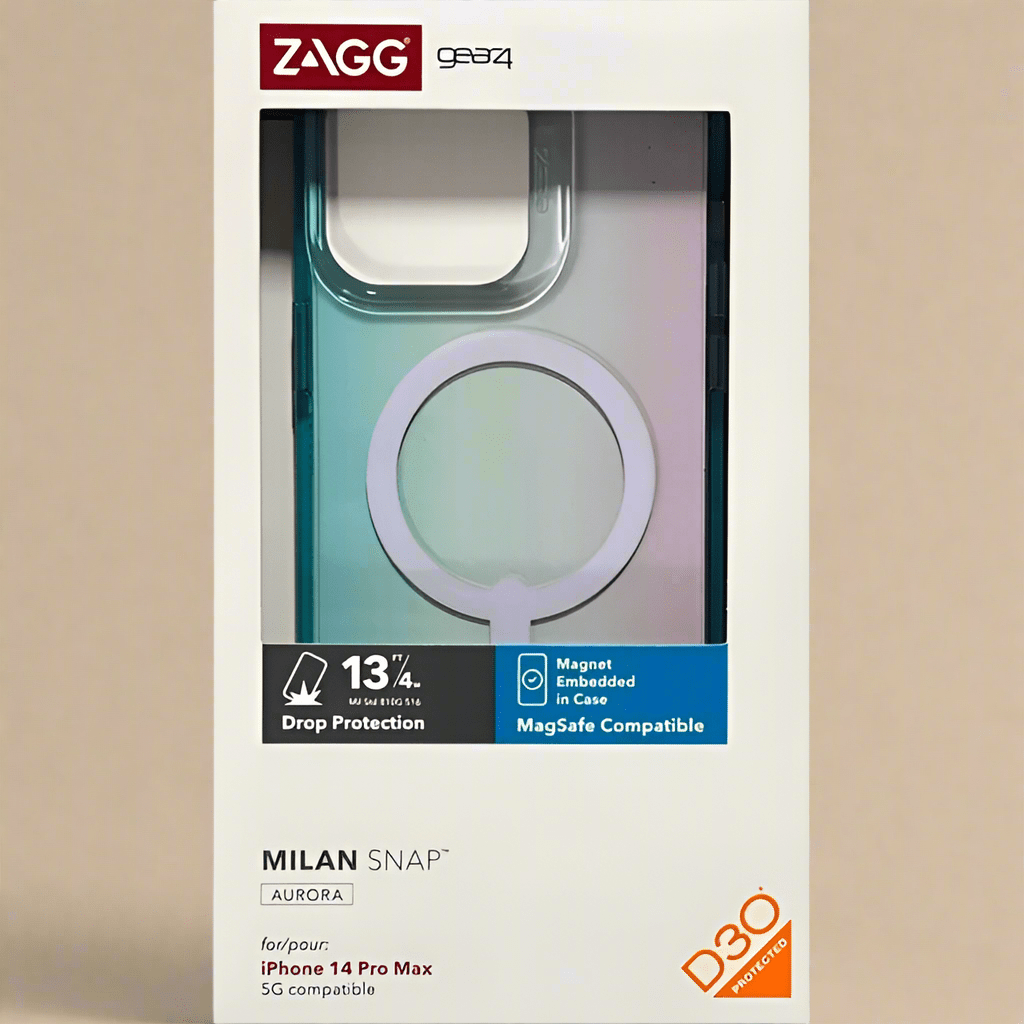 ZAGG Gear4 Milan Aurora Snap with MagSafe for Apple iPhone 14 Plus – Ombre Clear - COLO