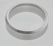 FASHION Plain Satin and Polish Wedding Band - COLO