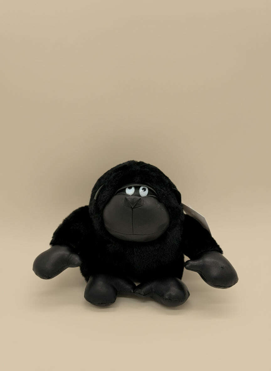 Small Black Gorilla Plush Toy – 8" to 9" Cute Stuffed Animal Gift - COLO