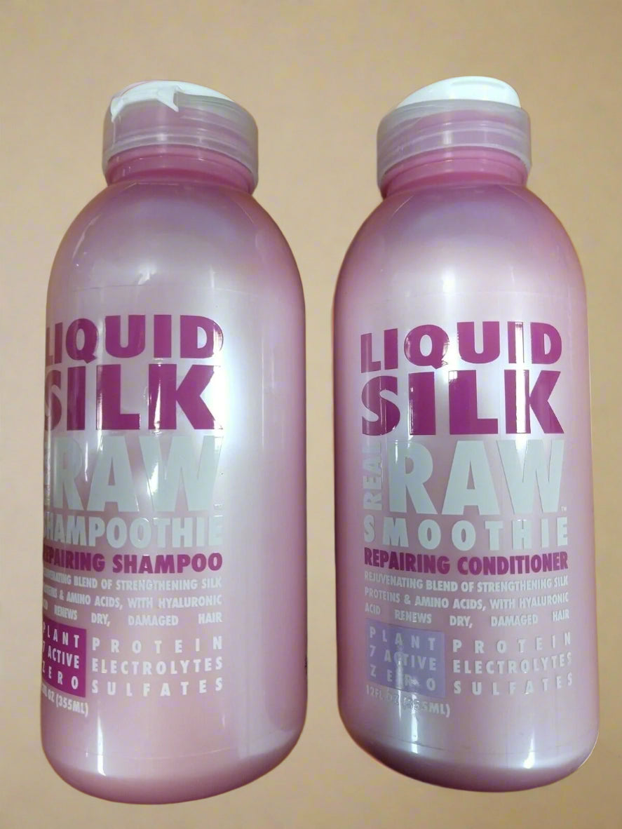 Real Raw Shampoothie Liquid Silk Repairing Shampoo 12 Fl Oz