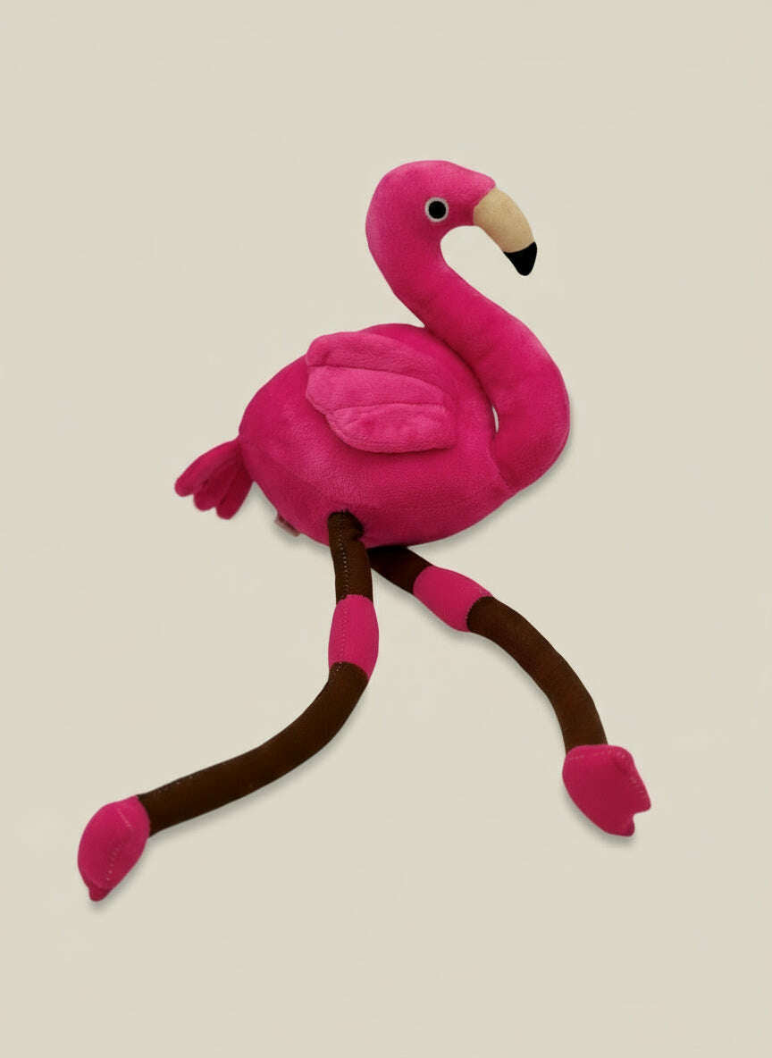 Soft Plush Pink Flamingo Stuffed Animal Toy – Medium Size (10" to 14") - COLO