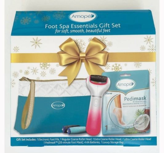 Amope Foot Holiday Foot Spa Gift Set – 7-Piece Kit