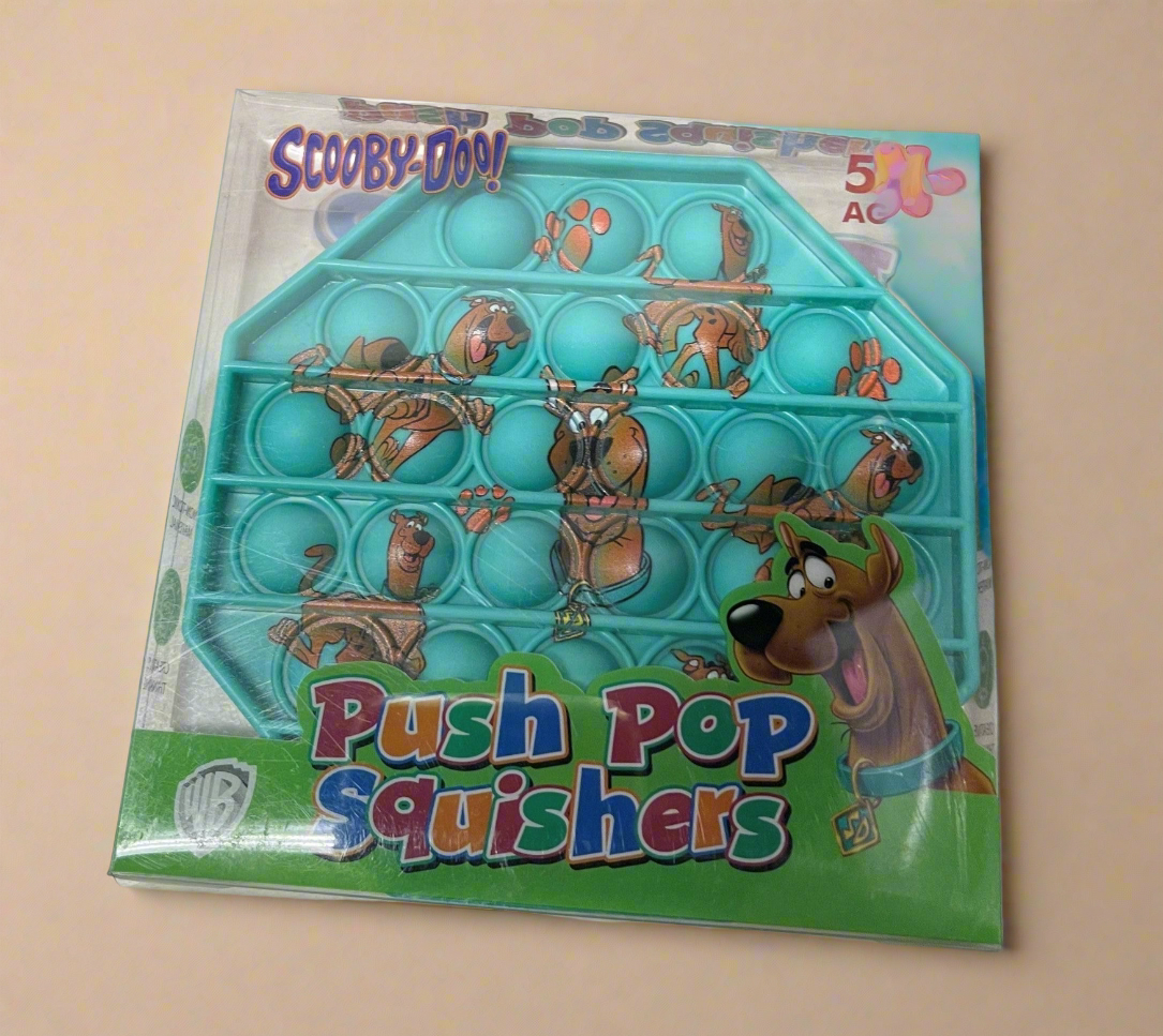 SCOOBY-DOO! Push Pop Squishies Squishers Backpack Fidget Toy GREEN HEX