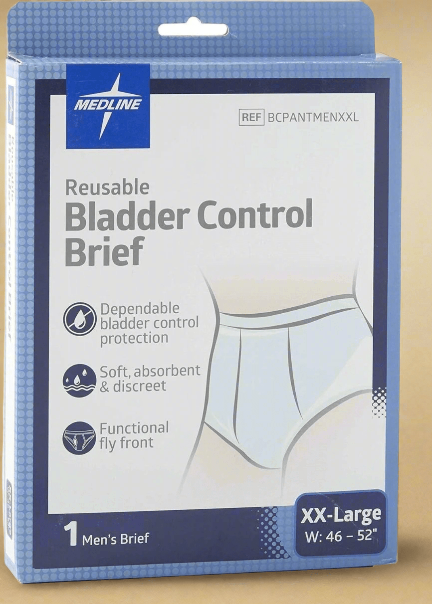 Medline Men’s Reusable Bladder Control Brief – XX-Large (1 ct) - COLO