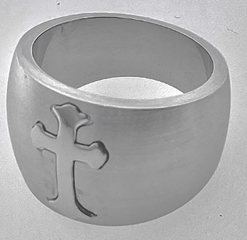FASHION Orthodox Cross Band Ring 9.5
