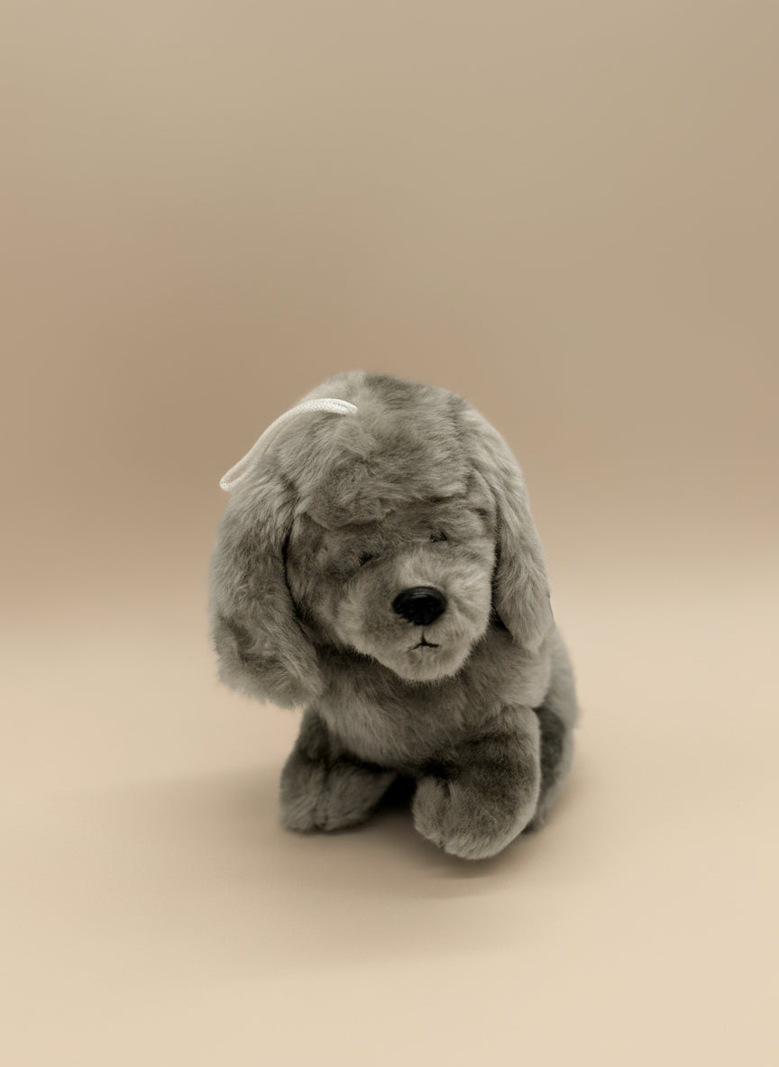 Gray Poodle Small Plush Toy – Soft Cute Puppy Stuffed Animal
