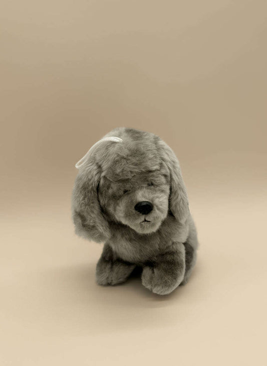 Gray Poodle Small Plush Toy – Soft Cute Puppy Stuffed Animal - COLO