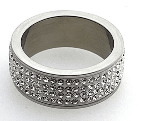 JEWELRY FASHION FULLY-STUDDED RING - COLO