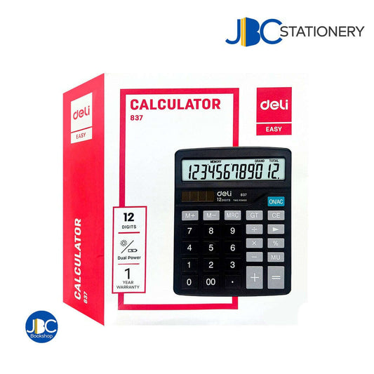 DELI 837ES Calculator – Black - COLO