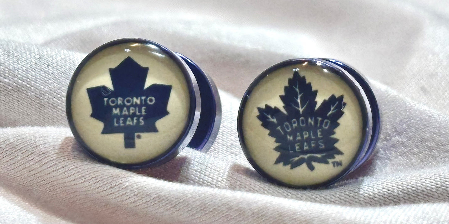Toronto Maple Leafs NHL Stainless Steel Ear Plugs – Pair
