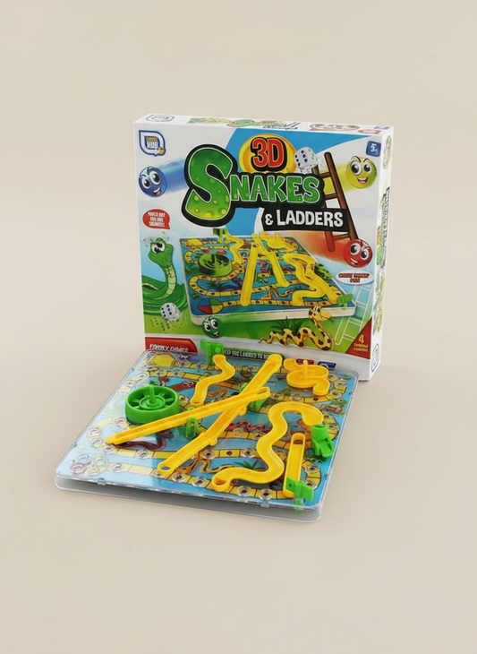 3D Snakes and Ladders Kids Board Game by Grafix