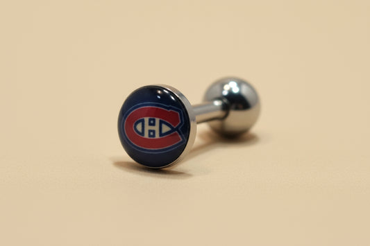 NHL Montreal Canadiens Logo Tongue Ring
