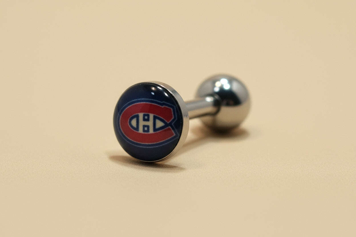NHL Montreal Canadiens Logo Tongue Ring - COLO