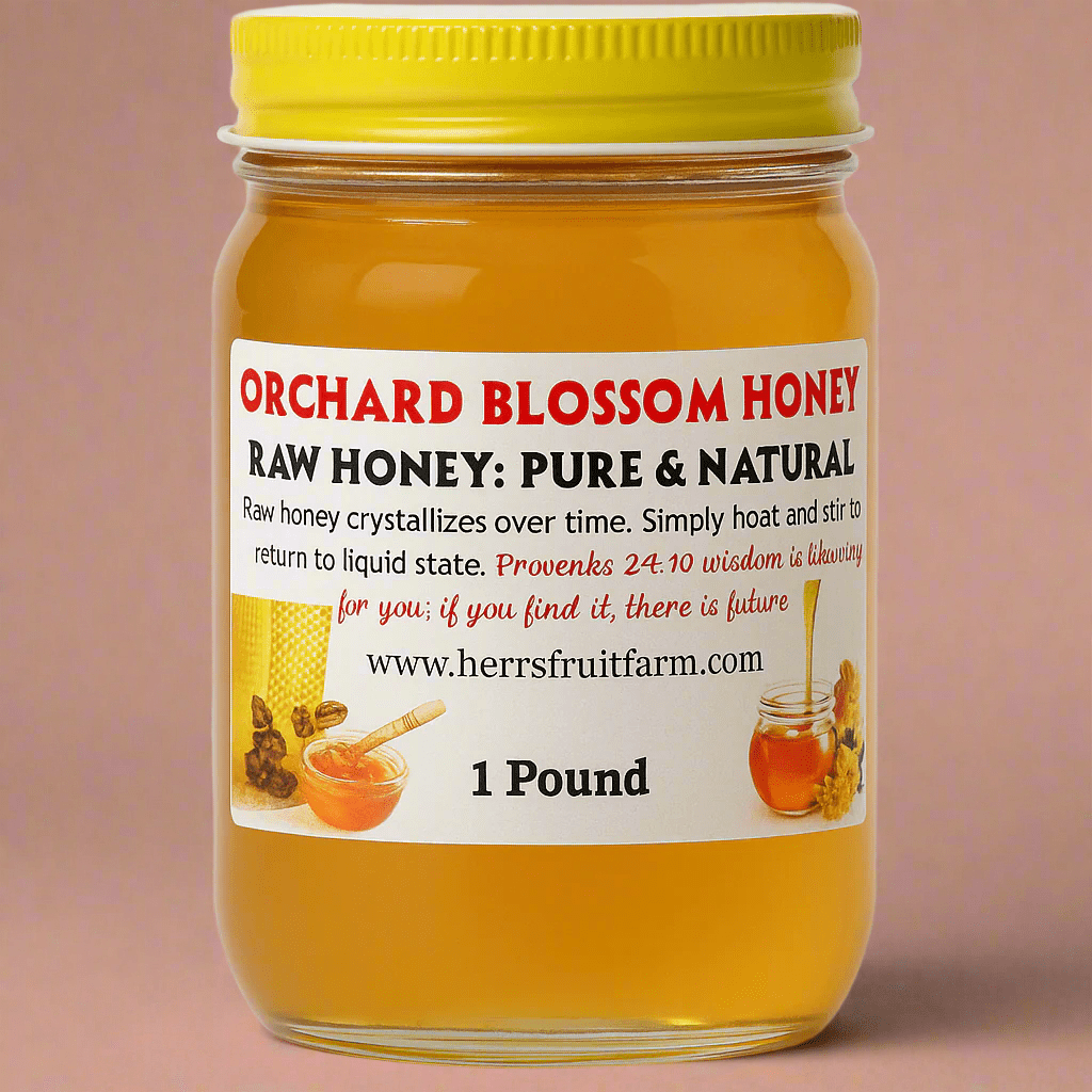 Orchard Blossom Honey - Raw & Pure from Amish Country - COLO