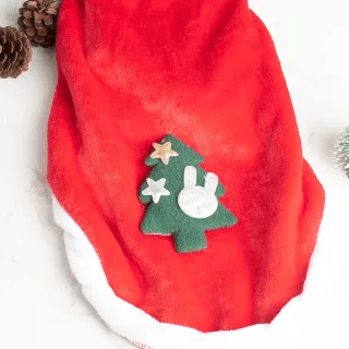 Plush Reindeer Dog Hoodie – Christmas Tree Design - COLO