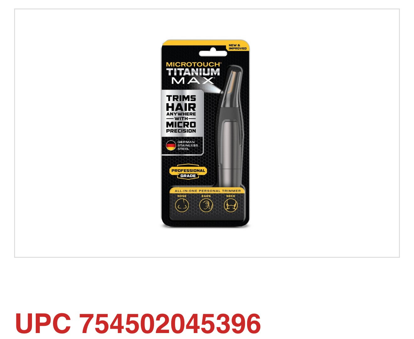 MICROTOUCH TITANIUM MAX ALL-IN-1 PERSONAL TRIMMER