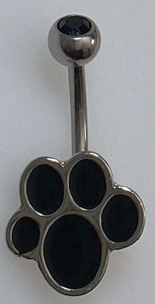 Garfield Black Paw Belly Ring - COLO