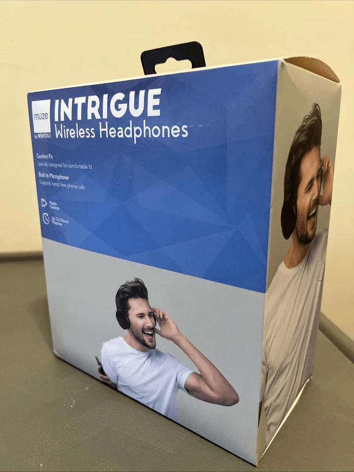 Muze by Vivitar Intrigue Bluetooth Wireless Headphones - COLO