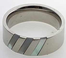 FASHION 3 Stones Mother of Pearl Band Ring 13