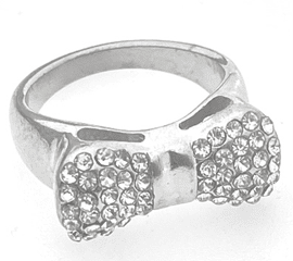 FASHION Crystals in a Bow Tie Ring 6 - COLO