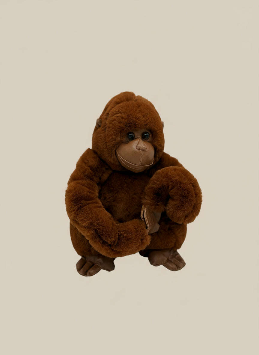 Small Chimpanzee Plush Toy – 8" to 9" Cute Stuffed Ape Gift - COLO