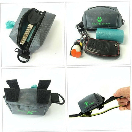Hands-Free Dog Waste Bag Holder – Grey Poop Pouch for Walks, Runs & Hikes - COLO